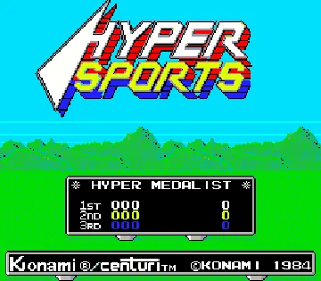 Hyper Olympic '84 screen shot title